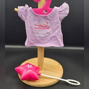 American Girl Purple Let's Celebrate Tee & 10" Star Balloon Set